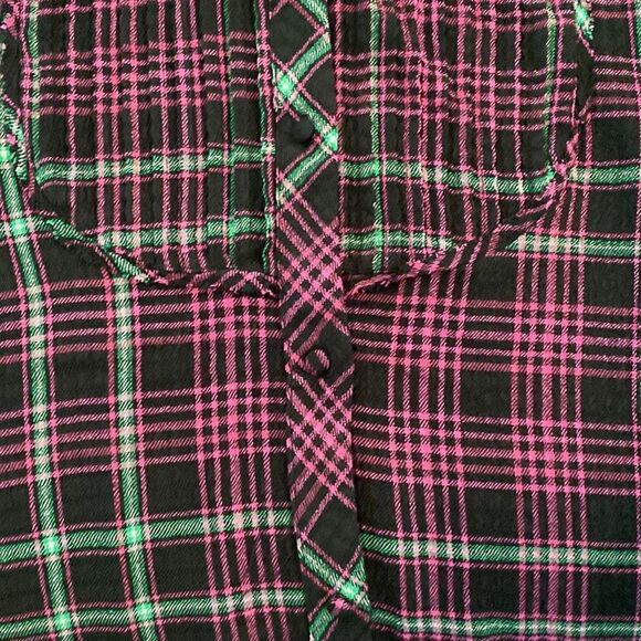 NWT Free People Intimately Plaid About You Flannel Sleep long sleeve Shirt S - Picture 7 of 10